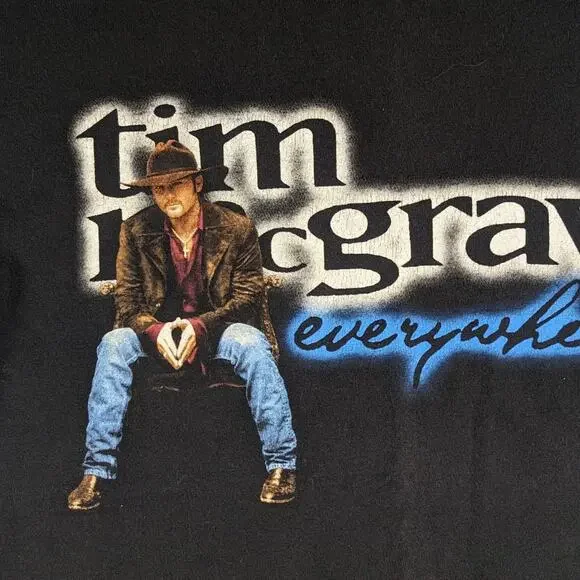 Vintage Tim McGraw 1997 Everything Tour Conert Band Country Music Western Shirt - Picture 2 of 5